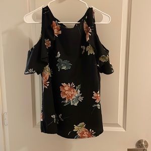 Live 4 Truth flutter sleeve cold shoulder blouse